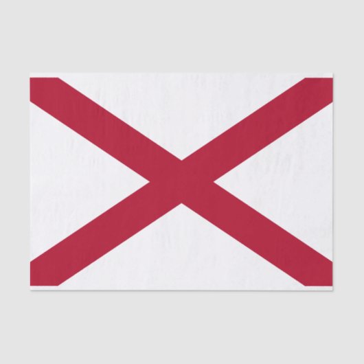 De staat Alabama vlag Tissuepapier (Voorkant)