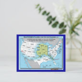 de staat Alaska Briefkaart (Staand voorkant)