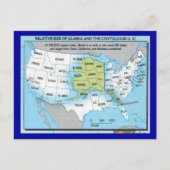 de staat Alaska Briefkaart (Voorkant)