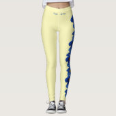 De staat Alaska vergeet me Nots Leggings van de St (Voorkant)