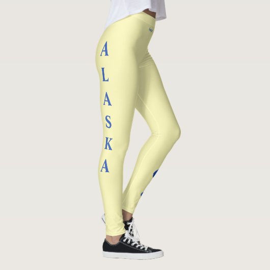 De staat Alaska vergeet me Nots Leggings van de St (Rechts)