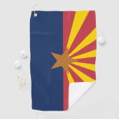 De staat Arizona Flag Golf Towel Golfhanddoek (Insitu)