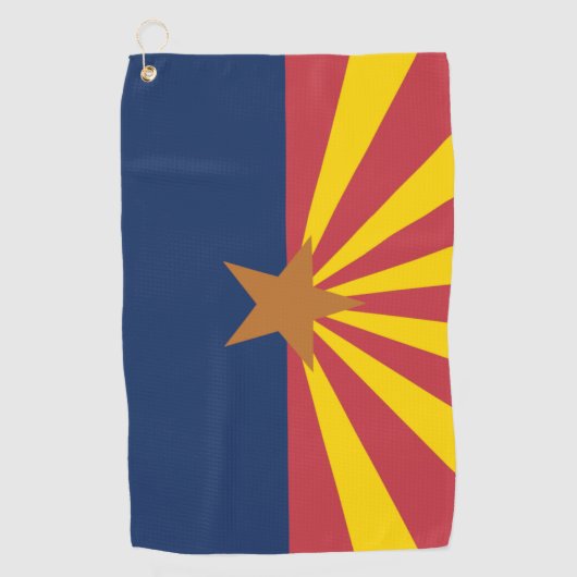 De staat Arizona Flag Golf Towel Golfhanddoek (Voorkant)