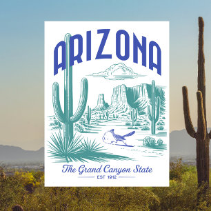 De staat Arizona, Grand Canyon State East. 1912 Briefkaart