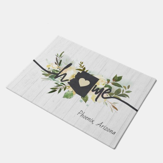 De staat Arizona heeft uw rustieke thuisstad geper Deurmat (Schuin)