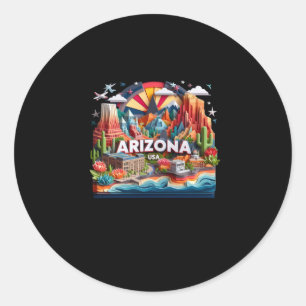 De staat Arizona in de Verenigde Staten Sticker