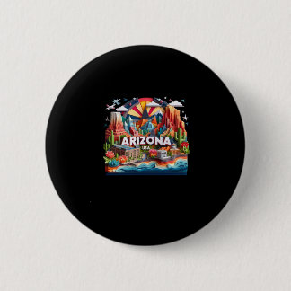 De staat Arizona in de Verenigde Staten Sticker Ronde Button 5,7 Cm