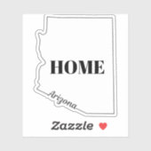 De staat Arizona Sticker (Vel)