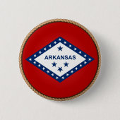 De staat Arkansas Flag Seal Button (Voorkant)
