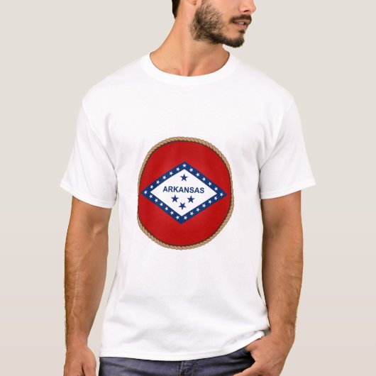 De staat Arkansas Flag Seal T-Shirt (Voorkant)
