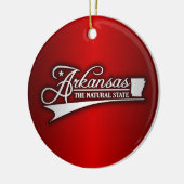 De staat Arkansas Keramisch Ornament (Links)