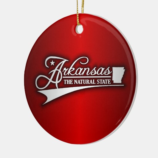 De staat Arkansas Keramisch Ornament (Links)