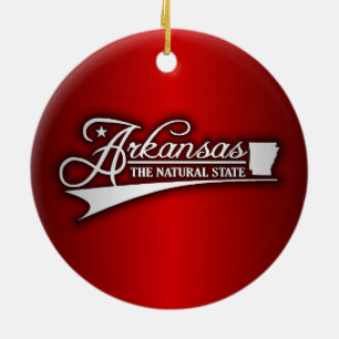 De staat Arkansas Keramisch Ornament