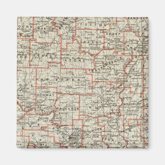 De staat Arkansas Magneet (Voorkant)