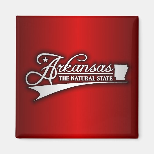 De staat Arkansas Magneet (Voorkant)