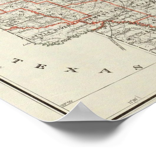 De staat Arkansas Poster (Hoek)