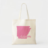 De staat Arkansas Shape Canvas tas (Voorkant)