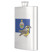 De staat Birdorable van Kansas: Westerne Meadowlar Flacon (Links)
