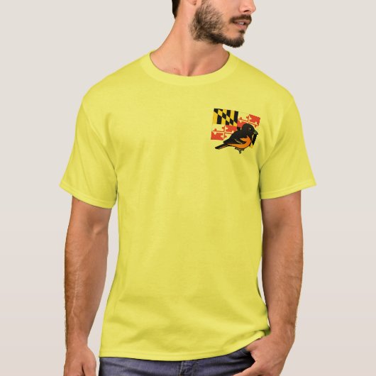 De staat Birdorable van Maryland: Baltimore Oriole T-shirt (Voorkant)