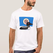 De staat Birdorable van Minnesota: Common Loon T-shirt (Voorkant)
