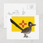 De staat Birdorable van New Mexico: Roadrunner Briefkaart (Voorkant / Achterkant)