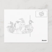 De staat Birdorable van New Mexico: Roadrunner Briefkaart (Achterkant)