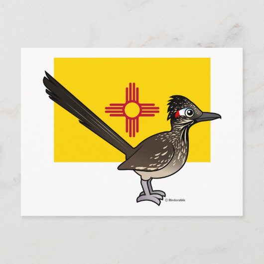 De staat Birdorable van New Mexico: Roadrunner Briefkaart (Voorkant)