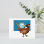 De staat Birdorable van South Dakota: Vaak fazant Briefkaart (Staand voorkant)
