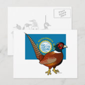 De staat Birdorable van South Dakota: Vaak fazant Briefkaart (Voorkant / Achterkant)