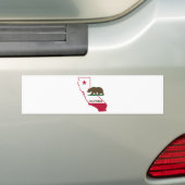De staat Californië en het Beer Grizzly Bumpersticker (Op auto)