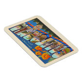 De staat Californië groot Briefkaart van de Brief Magneet (Rechterzijde)