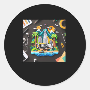 De staat Californië in de VS Sticker