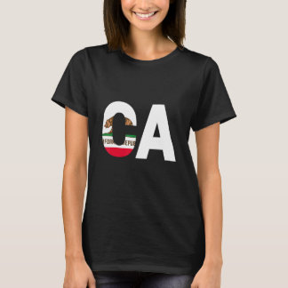 De staat Californische Vlaggensteden en Staten T-shirt