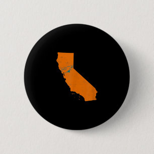 De staat Calinia met haaienzwemmen nabij San Jose Ronde Button 5,7 Cm
