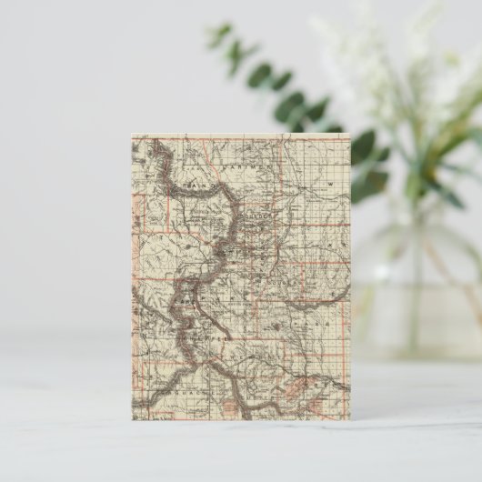 De staat Colorado Briefkaart (Staand voorkant)