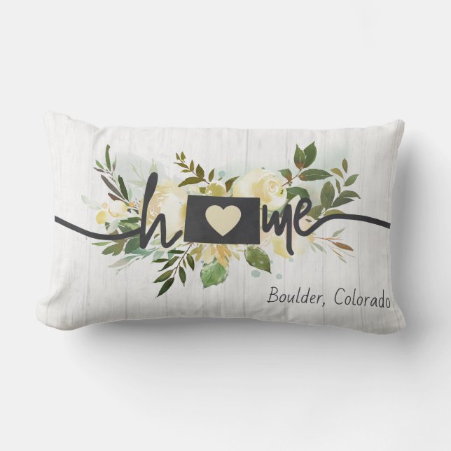 De staat Colorado heeft uw rustieke thuisstad gepe Kussen (Voorkant)