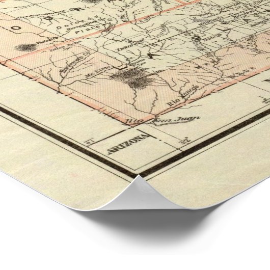 De staat Colorado Poster (Hoek)