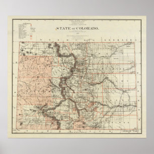 De staat Colorado Poster