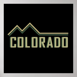 de staat colorado rocky berts poster