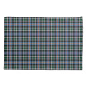 De staat Colorado Tartan Blauw en Zwart Plaid Kussensloop (Achterkant)