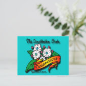 De staat Conn Mountain Laurel Briefkaart (Staand voorkant)