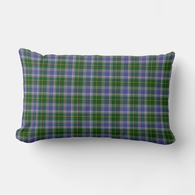De staat Connecticut Tartan Kussen (Voorkant)