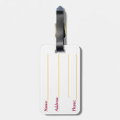 De staat Florida Bagagelabel (Achterkant verticaal)