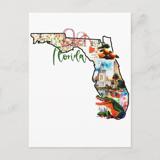 De staat Florida Briefkaart (Voorkant)