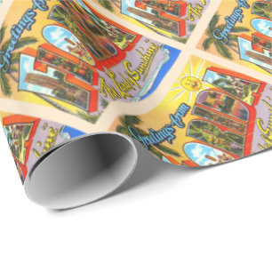 De staat Florida FL  groot Briefkaart Cadeaupapier