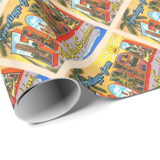 De staat Florida FL  groot Briefkaart Cadeaupapier (Rol Hoek)