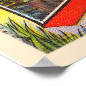 De staat Florida FL  groot Briefkaart Poster (Hoek)