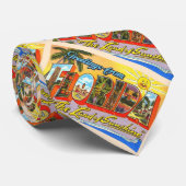 De staat Florida FL groot Briefkaart Stropdas (Opgerold)