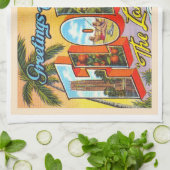 De staat Florida FL  groot Briefkaart Theedoek (Gevouwen)