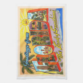 De staat Florida FL  groot Briefkaart Theedoek (Verticaal)